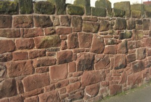 sand stone wall detail